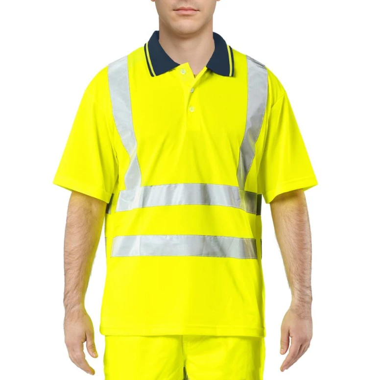 Polo de trabajo alta visibilidad Issa Line Hi Vis 08184NPL