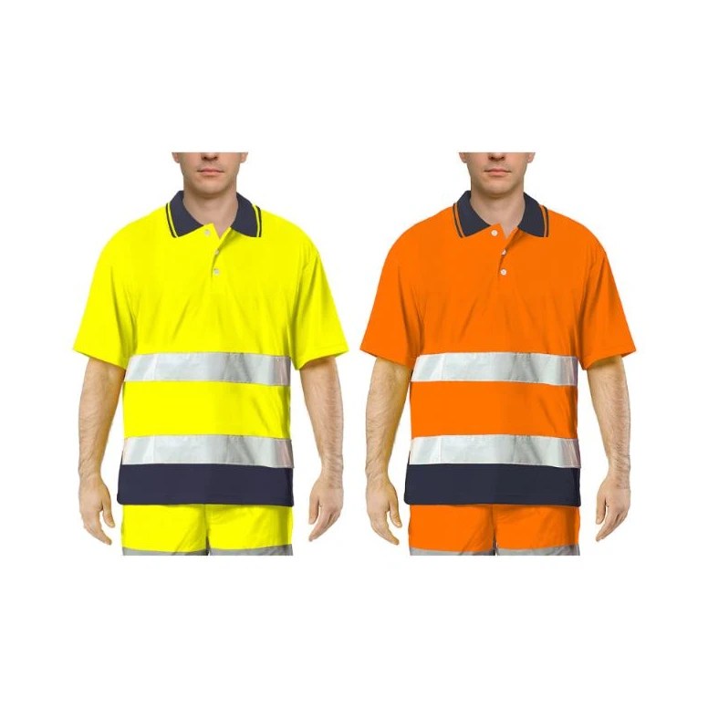 Polo de trabajo alta visibilidad Issa Line Bicolor Hi Vis 8584N