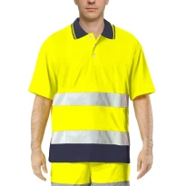 Polo de trabajo alta visibilidad Issa Line Bicolor Hi Vis 8584N 2