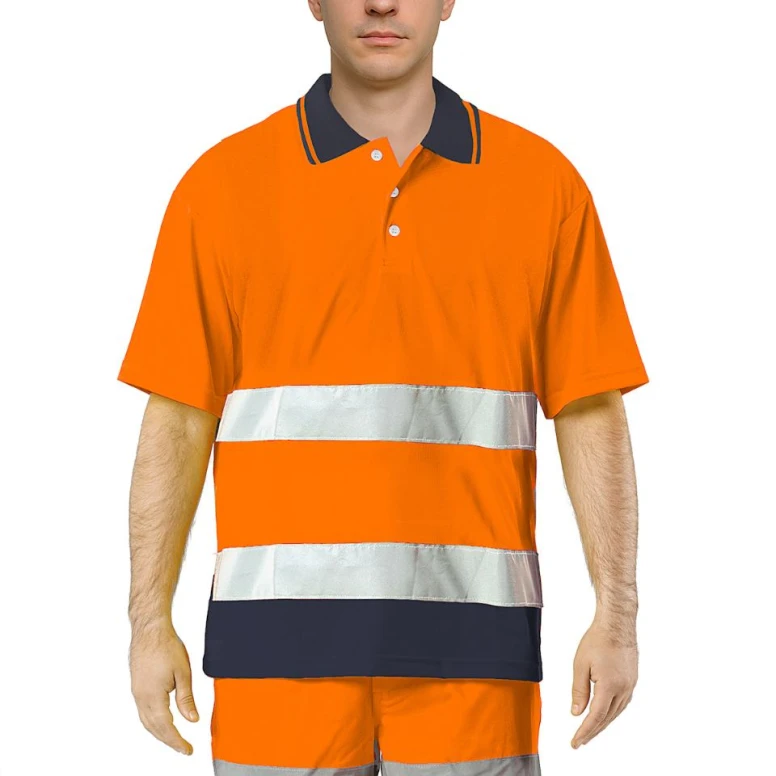 Polo de trabajo alta visibilidad Issa Line Bicolor Hi Vis 8584N