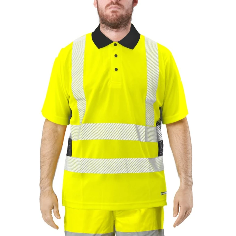 Polo de trabajo alta visibilidad Issa Line Lumivert Hi Vis 8191