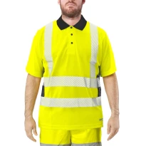 Polo de trabajo alta visibilidad Issa Line Lumivert Hi Vis 8191