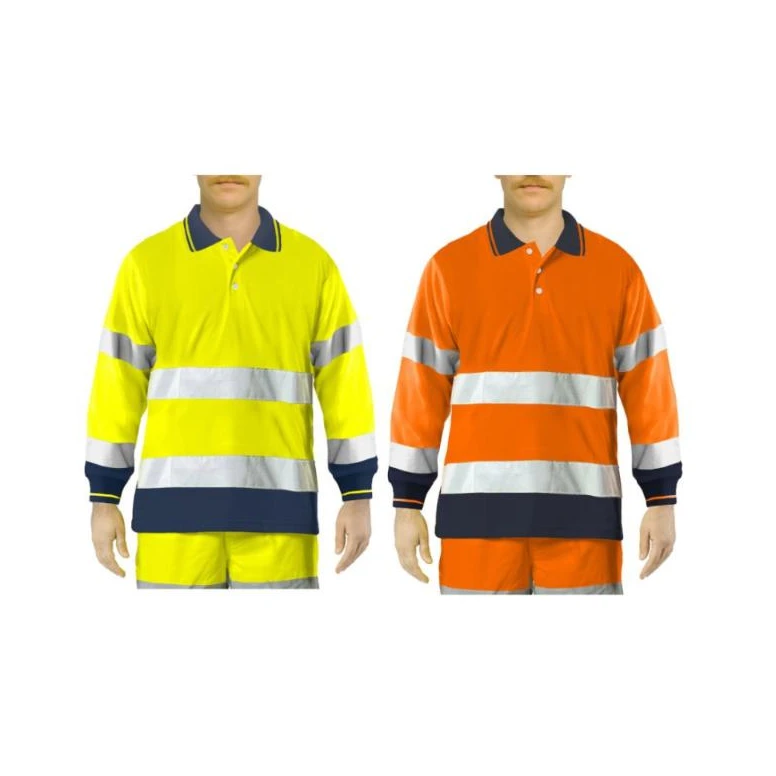 Polo de trabajo alta visibilidad Issa Line Bicolor Hi Vis 8587N
