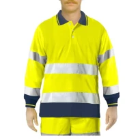 Polo de trabajo alta visibilidad Issa Line Bicolor Hi Vis 8587N 2