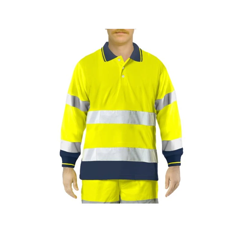 Polo de trabajo alta visibilidad Issa Line Bicolor Hi Vis 8587N