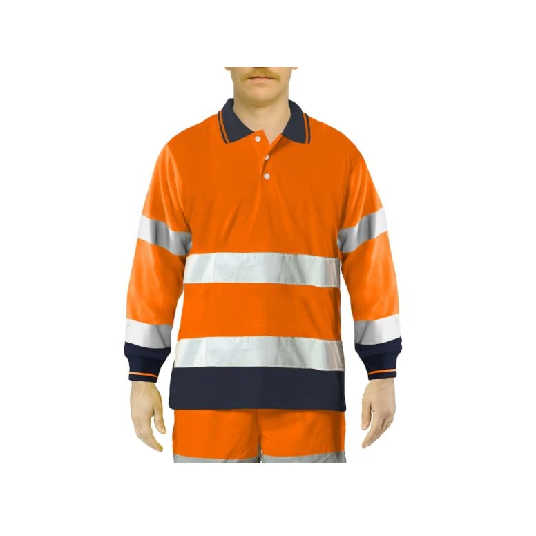 Polo de trabajo alta visibilidad Issa Line Bicolor Hi Vis 8587N