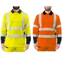 Polo de trabajo alta visibilidad Issa Line Raylong Hi Vis 8195