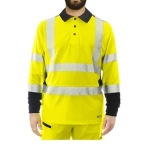 Polo de trabajo alta visibilidad Issa Line Raylong Hi Vis 8195 2