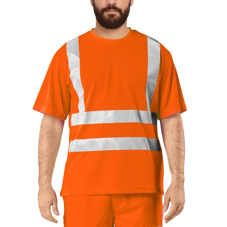 Camiseta de trabajo alta visibilidad Issa Line Basic Tee Hi Vi 08183NTS