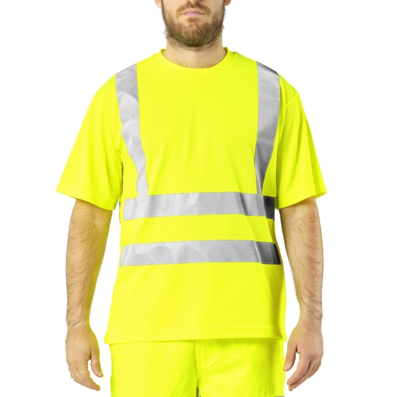 Camiseta de trabajo alta visibilidad Issa Line Basic Tee Hi Vi 08183NTS