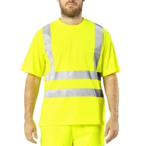 Camiseta de trabajo alta visibilidad Issa Line Basic Tee Hi Vi 08183NTS