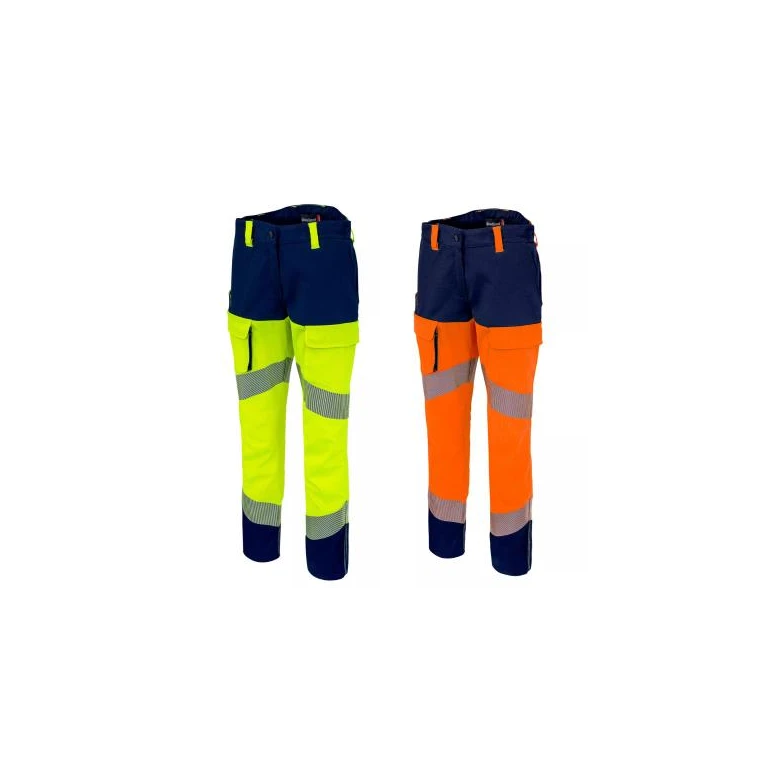 Pantalón de trabajo para mujer Molinel 11123226158 R-Flex alta visibilidad multibolsillos