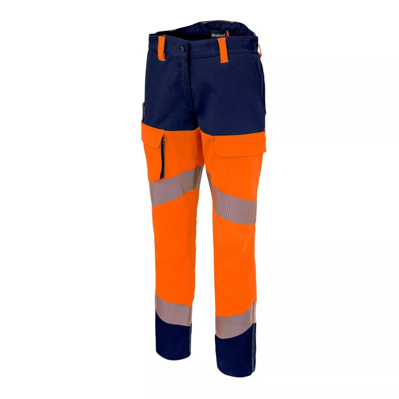 Pantalón de trabajo para mujer Molinel 11123226158 R-Flex alta visibilidad multibolsillos