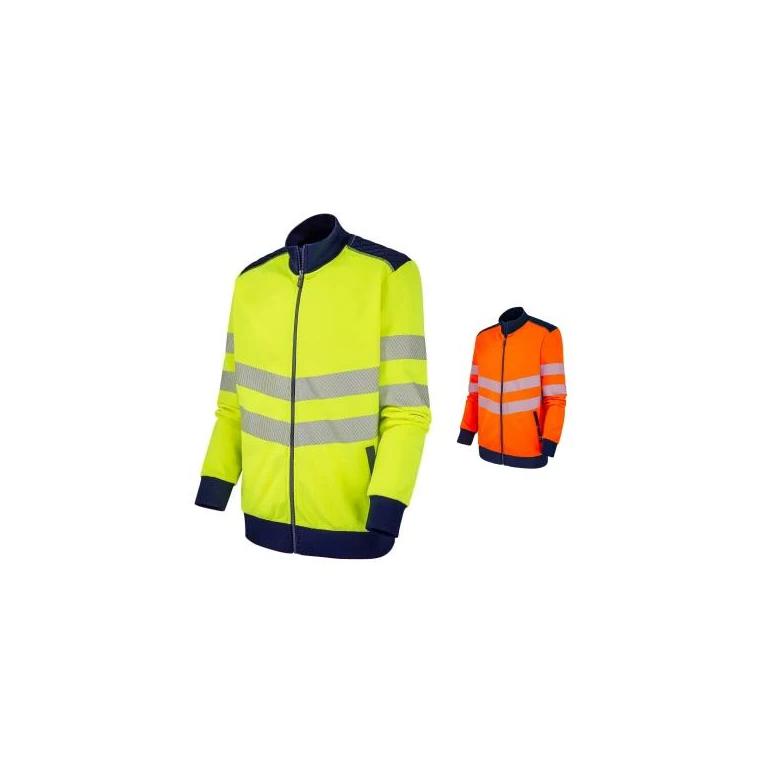 Sudadera de trabajo Molinel Luklight 05805555065 alta visibilidad con cremallera completa