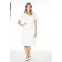 Bata de trabajo Molinel Caroline CAROLINEMCBC/M Multibolsillos Larga Mujer Limpieza Bienestar