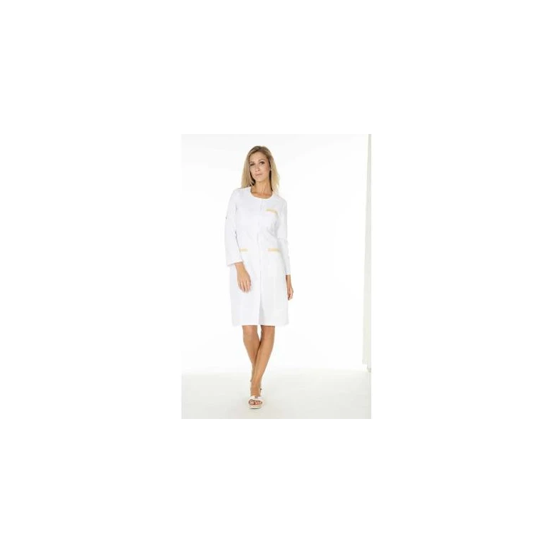 Bata de trabajo Molinel Caroline CAROLINEMTBC/M Multibolsillos Larga Mujer Limpieza Bienestar Con mangas convertibles