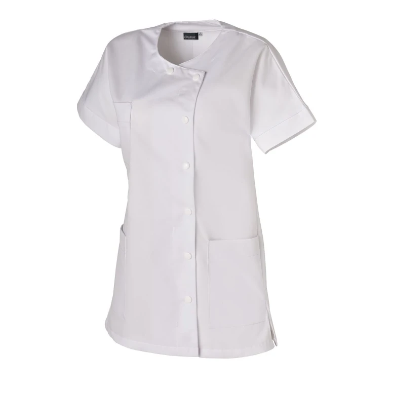 Bata de trabajo Molinel DAFNITFPCMCBLA para mujer esteticista y peluquera