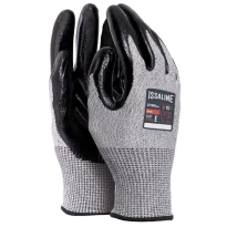 12 Pares - Guantes de trabajo Cut Catch de nitrilo - Issa Line 07299N