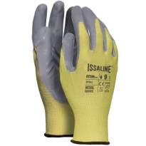 12 Pares - Guantes de trabajo en poliéster recubiertos de NBR - Issa Line 07286