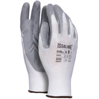 12 Pares - Guantes de trabajo en poliéster recubiertos de NBR - Issa Line 07286