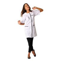 Bata de trabajo Molinel Maeva MAEVATFPCMCBLA Mujer Bienestar Esteticista