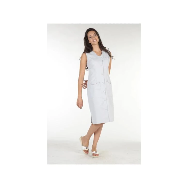 Bata de trabajo Molinel Laurene LAURENESMAN/LI Multibolsillos Limpieza Mujer Sin Mangas