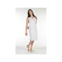 Bata de trabajo Molinel Laurene LAURENESMAN/LI Multibolsillos Limpieza Mujer Sin Mangas