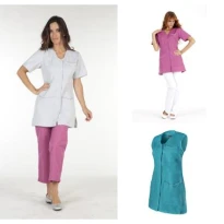 Bata de trabajo Molinel Laurie LAURIEMCBL/BC Multibolsillos Bienestar Sanitario Mujer