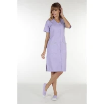 Bata de trabajo Molinel Laurene  LAURENEMCOR/B  multibolsillos limpieza mujer manga corta