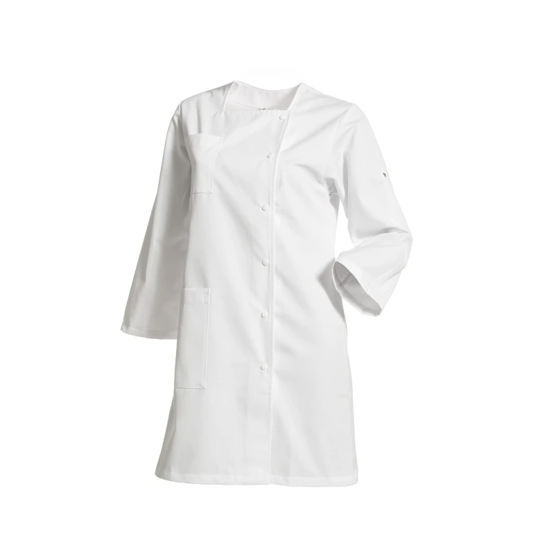 Bata de trabajo Molinel Michelle MICHELLECMTBLA bienestar sanitario 100% algodón mujer