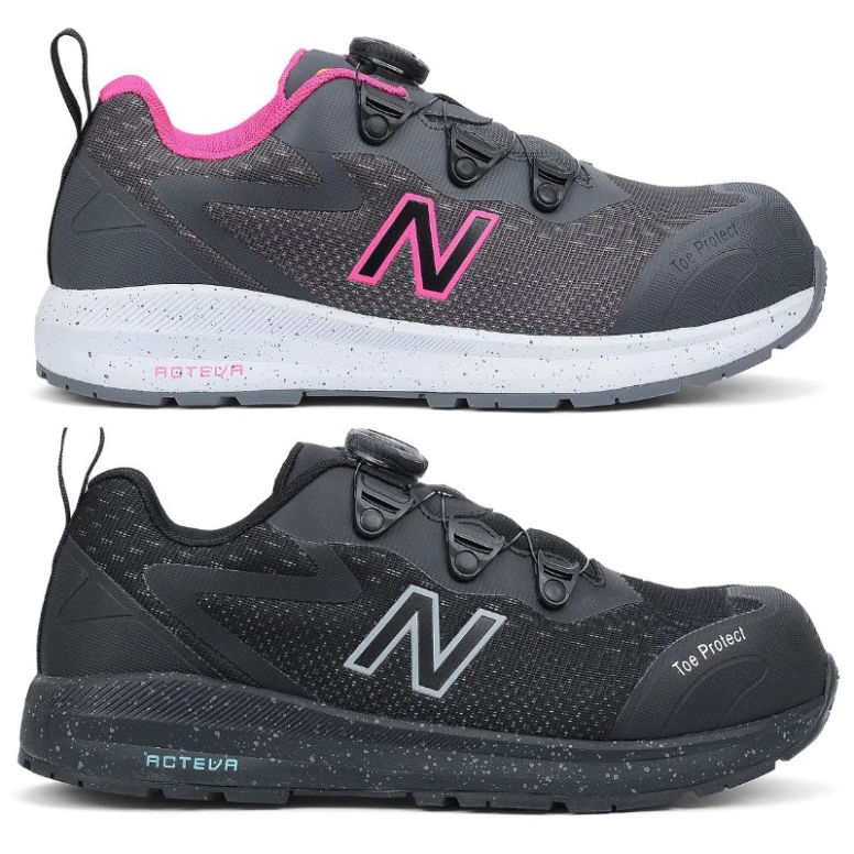 Zapatos de seguridad New Balance Logic W Boa S1 PL HRO SR FO ESD Bajos Sin metal Mujer Cierre Boa