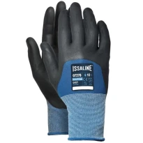12 Pares - Guantes de trabajo Easy Catch de Nylon NBR Foam - Issa Line 07278
