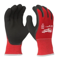12 Pares - Guantes de Trabajo Recubiertos de Látex CAT. Corte A Milwaukee 4932471606