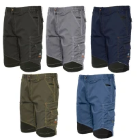Bermuda de trabajo Extreme ISSA Line Bicolor Multibolsillos Stretch 8834B