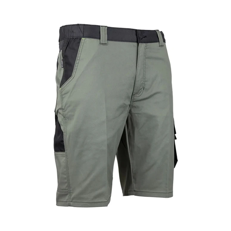 Bermudas de trabajo 6156 Ulysse elasticados con múltiples bolsillos