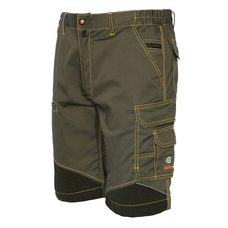 Bermuda de trabajo Extreme ISSA Line Bicolor Multibolsillos Stretch 8834B