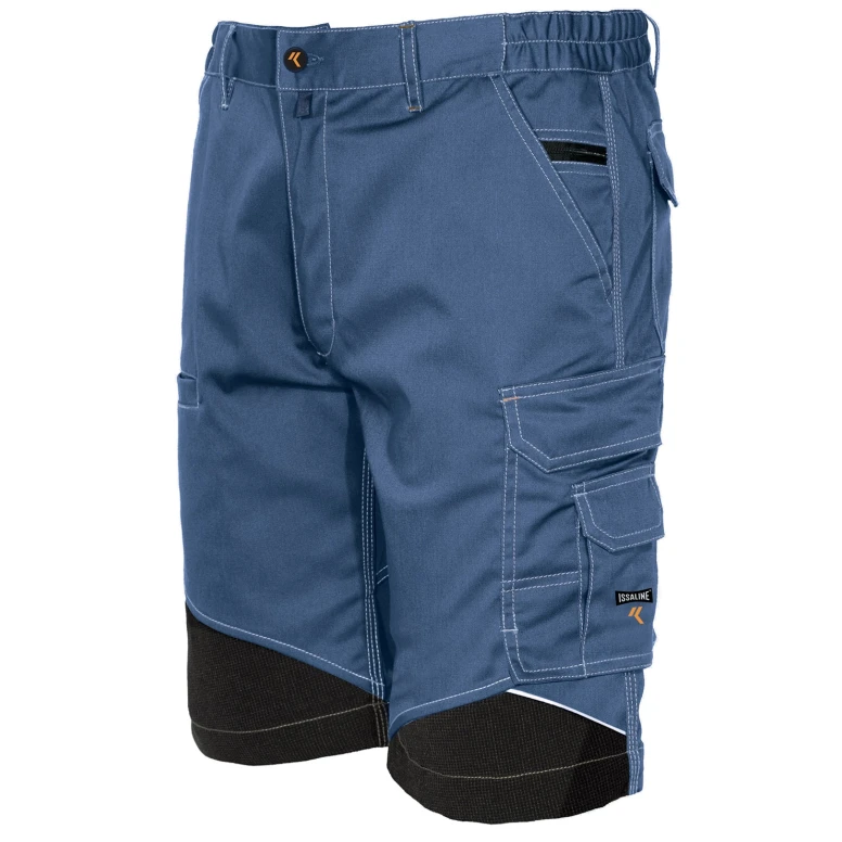 Bermuda de trabajo Extreme ISSA Line Bicolor Multibolsillos Stretch 8834B