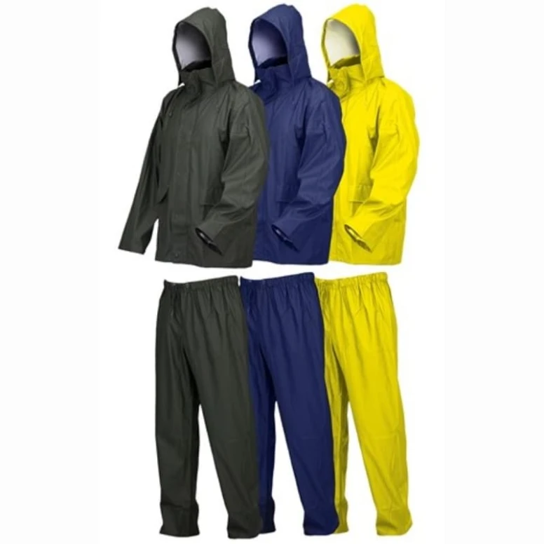 Liquidación total - Conjunto Lluvia PU/PVC ISSA LINE - 00209 Talla 3xl color amarillo