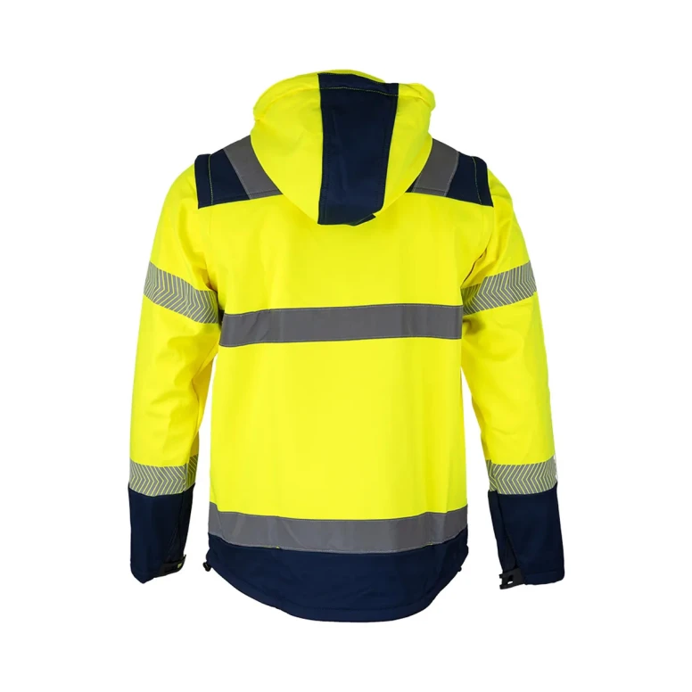 Chaqueta de trabajo LMA Viseur 2227 alta visibilidad multibolsillos impermeable softshell