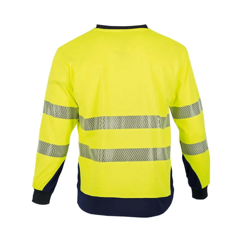 Camiseta de trabajo LMA Clarte 9207 alta visibilidad de manga larga