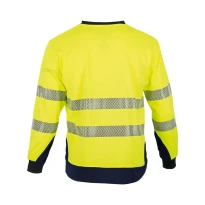 Camiseta de trabajo LMA Clarte 9207 alta visibilidad de manga larga