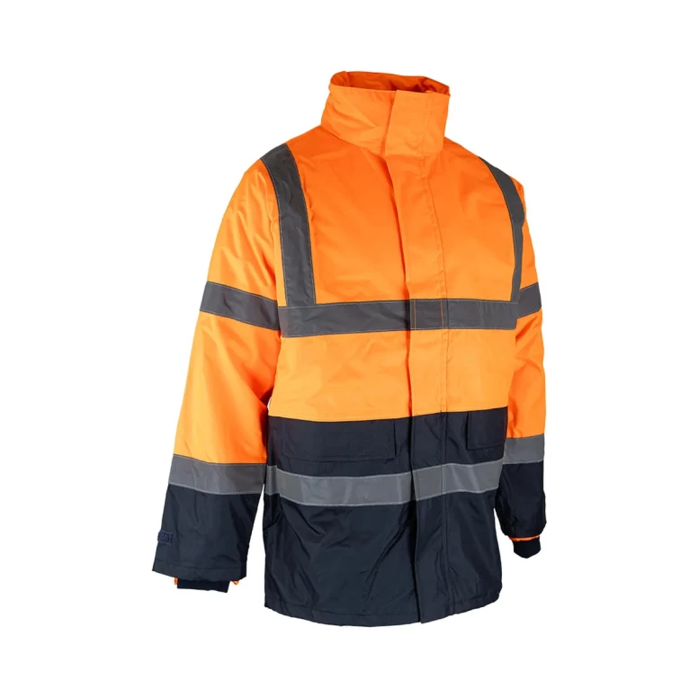 Parka de trabajo LMA Prevention 5002 alta visibilidad multibolsillos impermeable 4 en 1