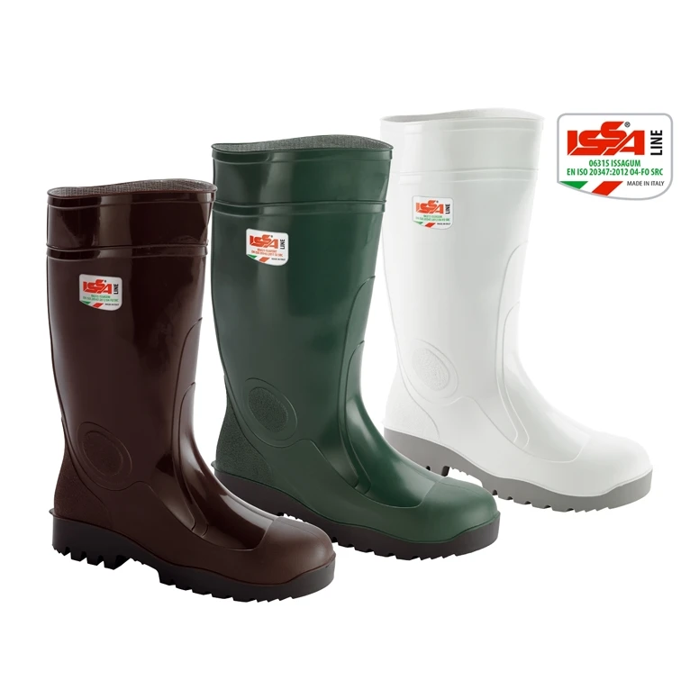 Botas de seguridad Issa Line de goma nitrílica EN 20347 FO SRC 06315