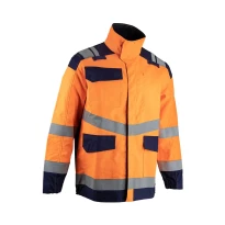 Chaqueta de trabajo LMA Astral 2331 alta visibilidad multibolsillos multirriesgo sin metal