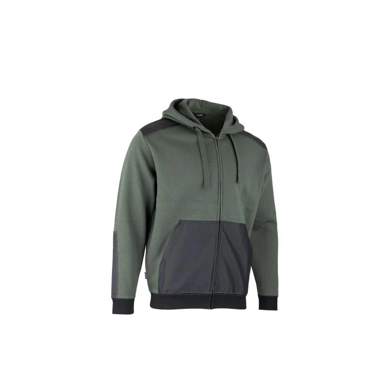Sudadera de trabajo LMA Hudson 8108 con cremallera completa y capucha