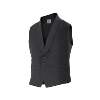 Chaleco de sala con cuello chal de trabajo Multibolsillos Velilla 411