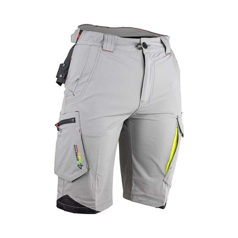 Bermuda de trabajo LMA Molecule 6151 Multibolsillos Stretch sin metal