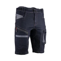 Bermudas de trabajo LMA 6147 Shelton multibolsillos en vaquero