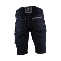 Bermudas de trabajo LMA 6147 Shelton multibolsillos en vaquero