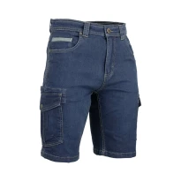 Bermudas de trabajo LMA 6113 Rade multibolsillos en vaquero